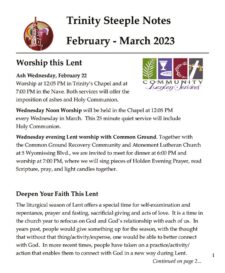 thumbnail of February 2023 Steeple Notes